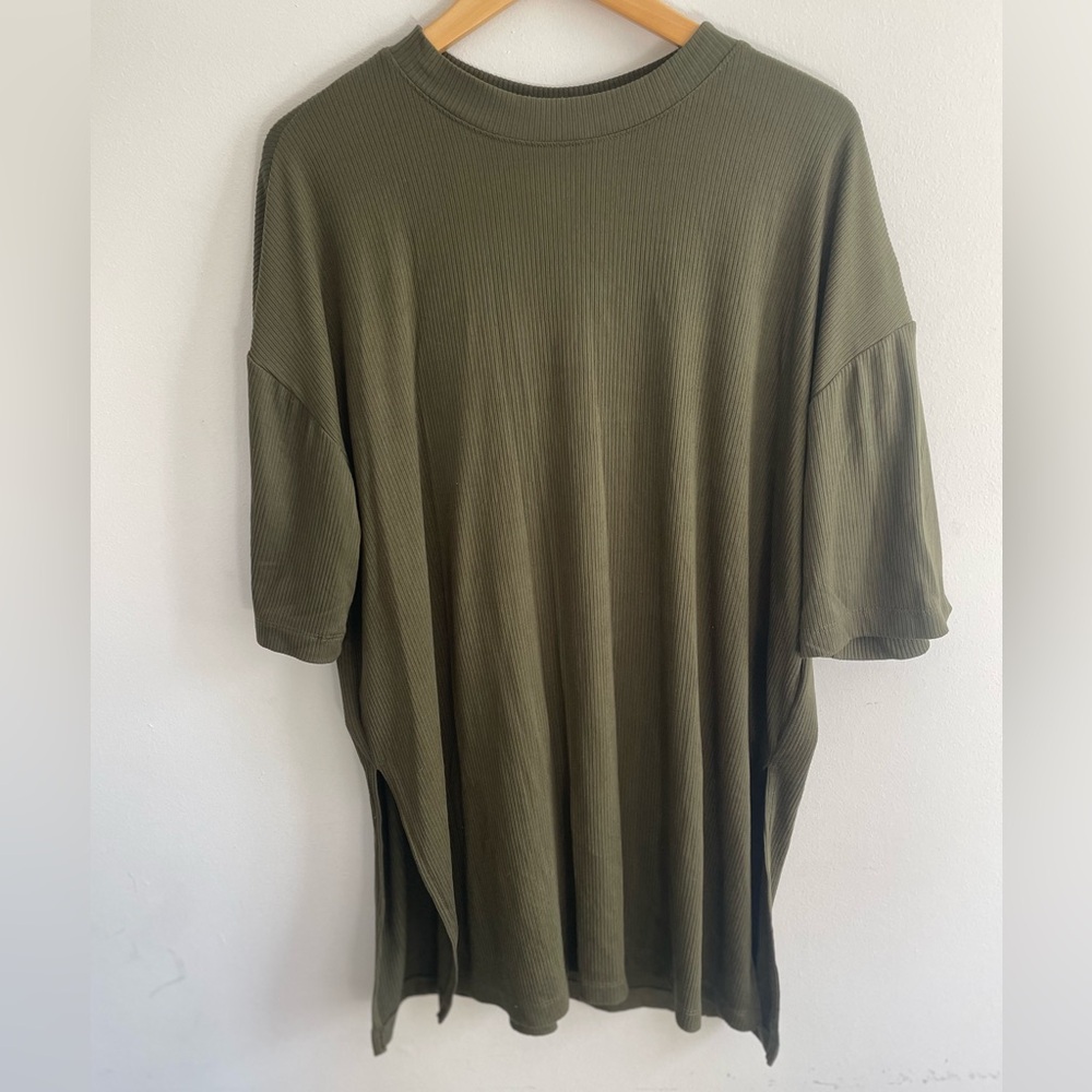 Dressed in lala lex ribbed playsuit sz large